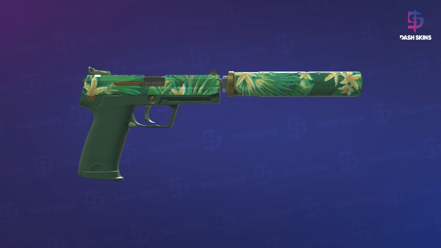 USP-S | Tropical Breeze (Field-Tested) - Backside Screenshot