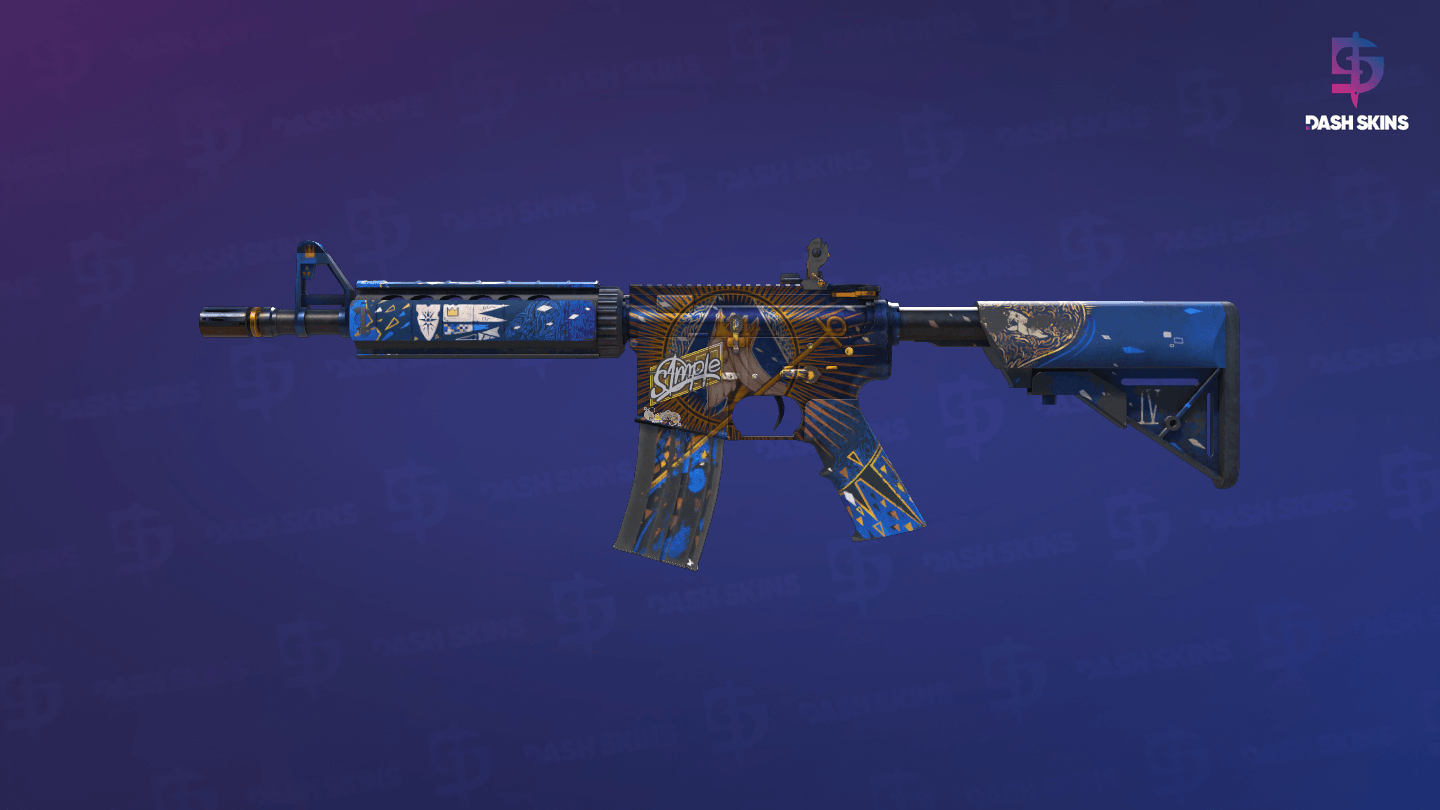 M4A4 | The Emperor (Well-Worn) - Frontside Screenshot