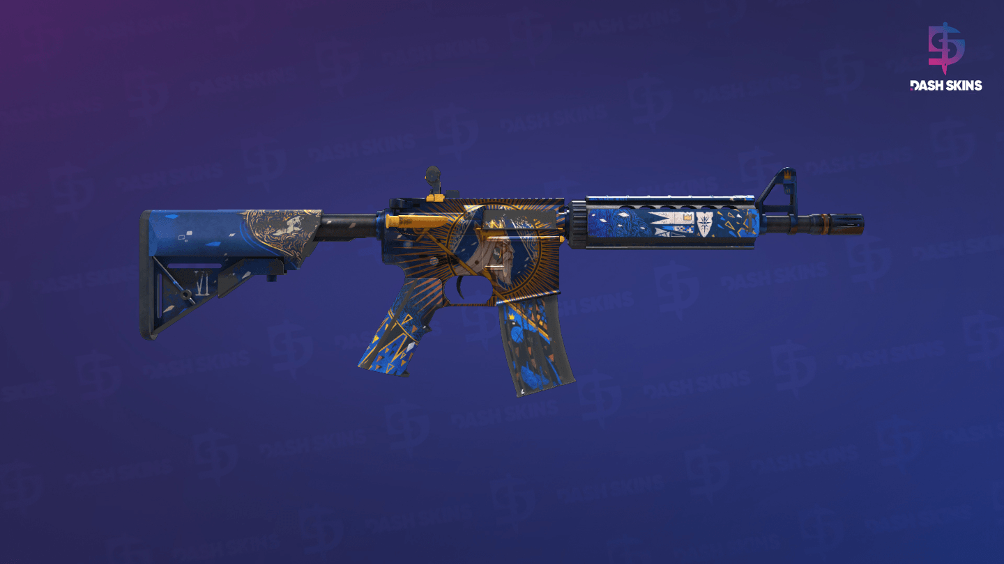 M4A4 | The Emperor (Well-Worn) - Backside Screenshot