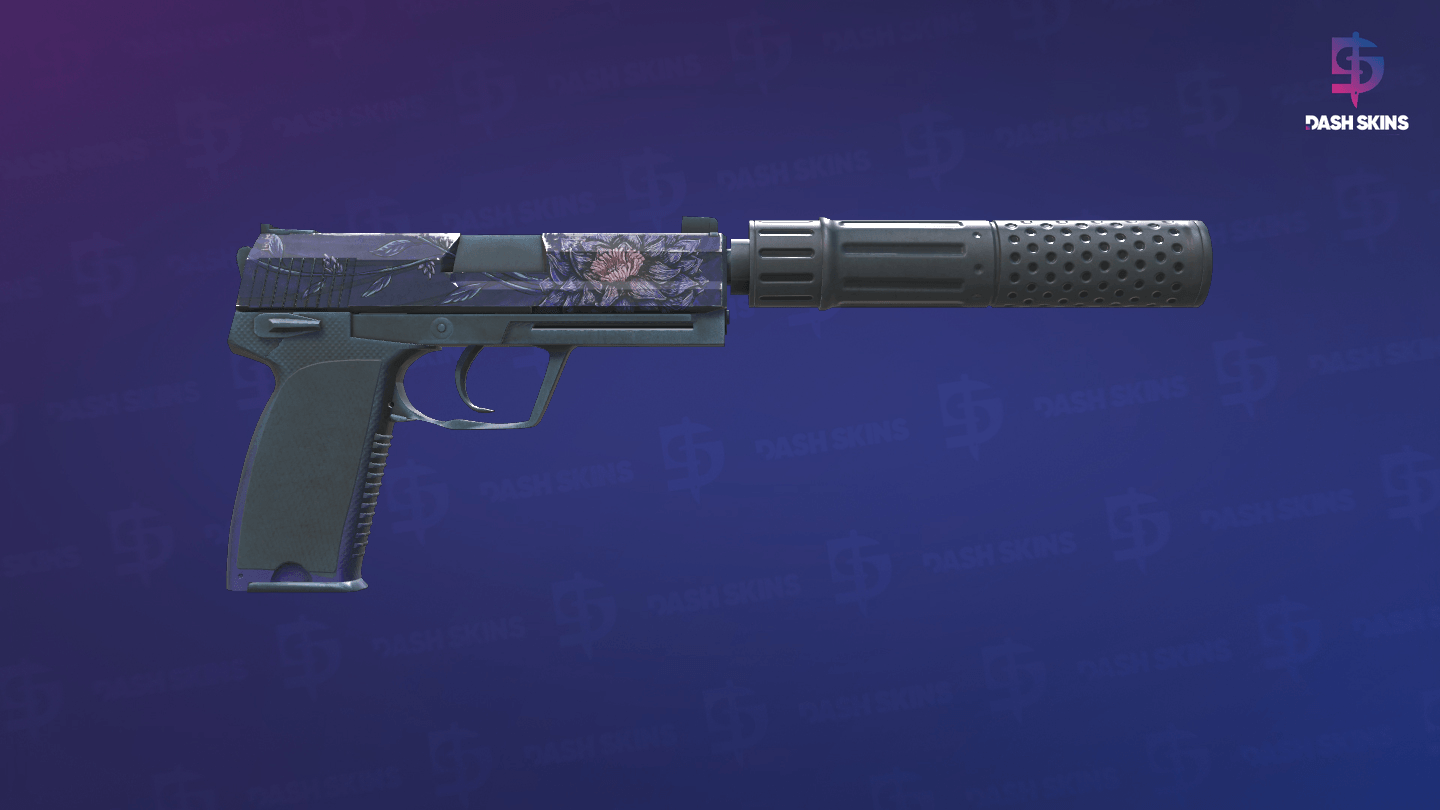 USP-S | Black Lotus (Well-Worn) - Backside Screenshot