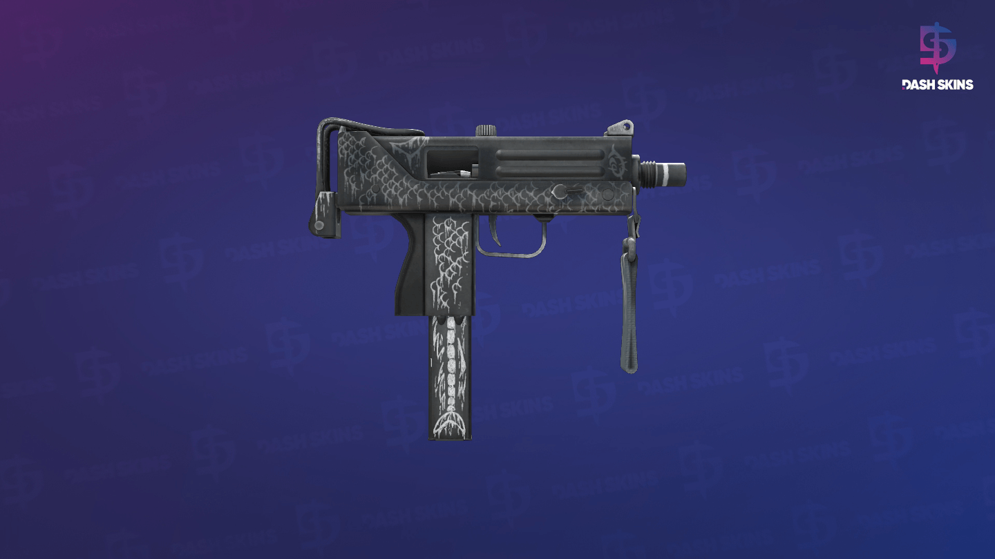 MAC-10 | Whitefish (Well-Worn) - Backside Screenshot