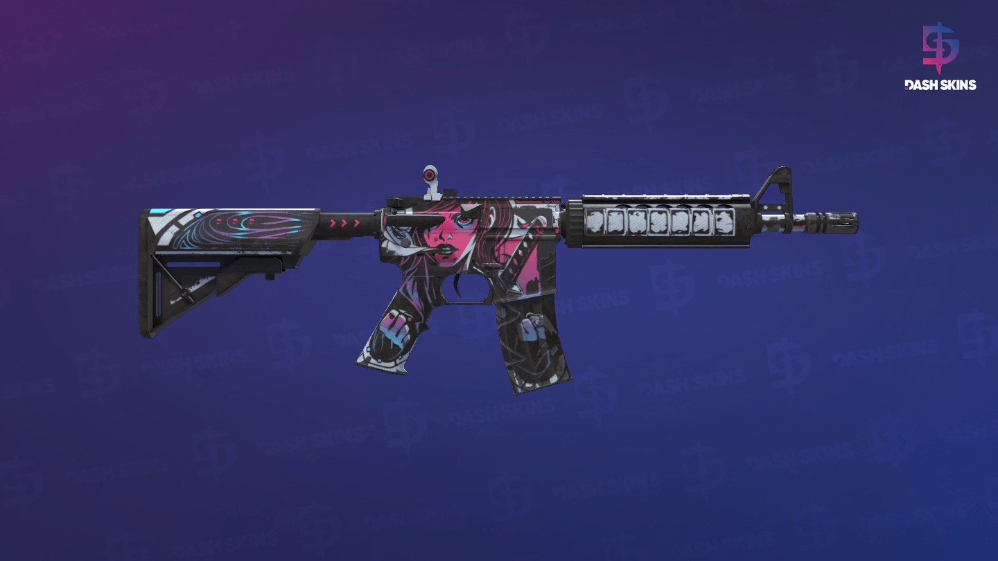 M4A4 | Neo-Noir (Well-Worn) - Backside Screenshot