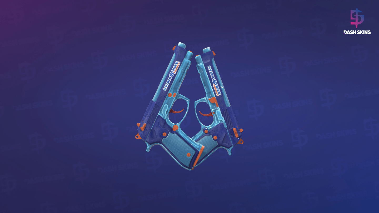 Dual Berettas | Hydro Strike (Factory New) - Backside Screenshot