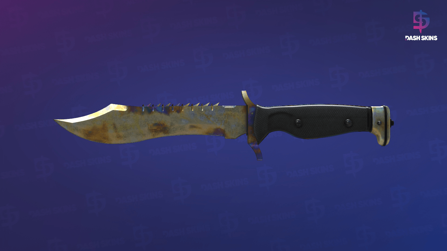★ Bowie Knife | Case Hardened (Well-Worn) - Backside Screenshot