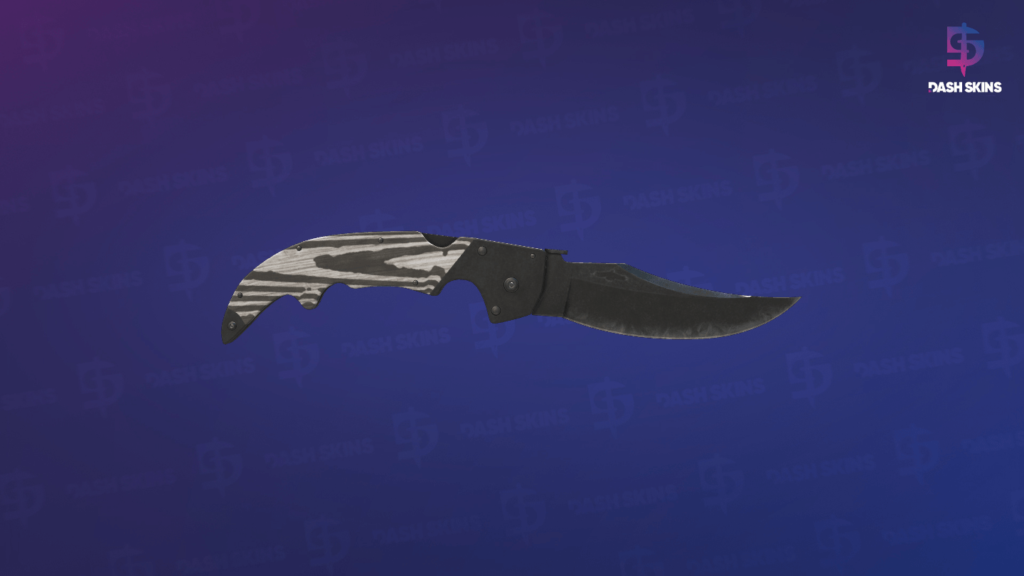 ★ Falchion Knife | Black Laminate (Well-Worn) - Frontside Screenshot