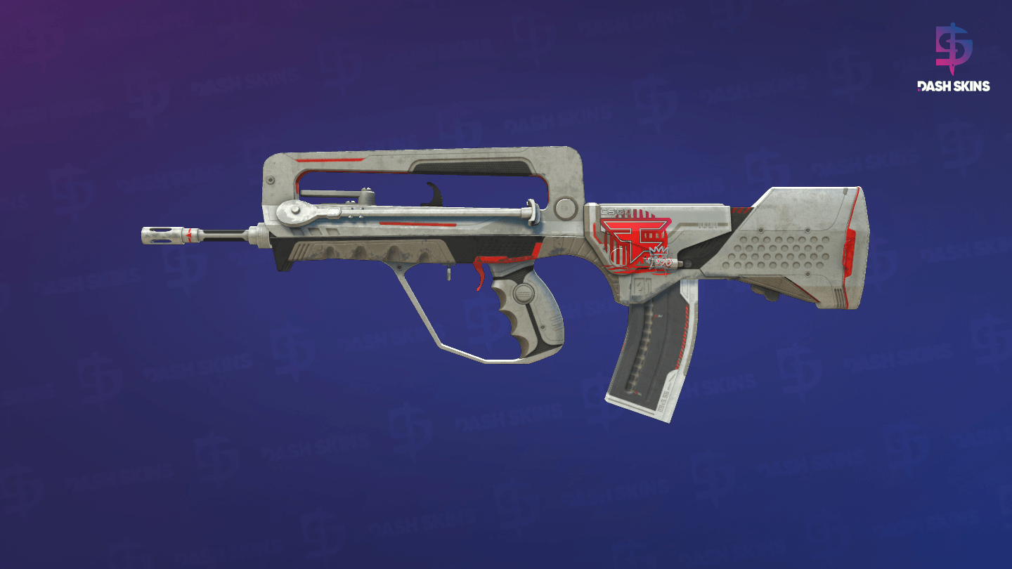 FAMAS | Mecha Industries (Well-Worn) - Frontside Screenshot