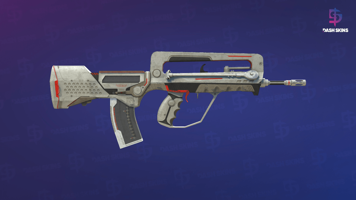 FAMAS | Mecha Industries (Well-Worn) - Backside Screenshot