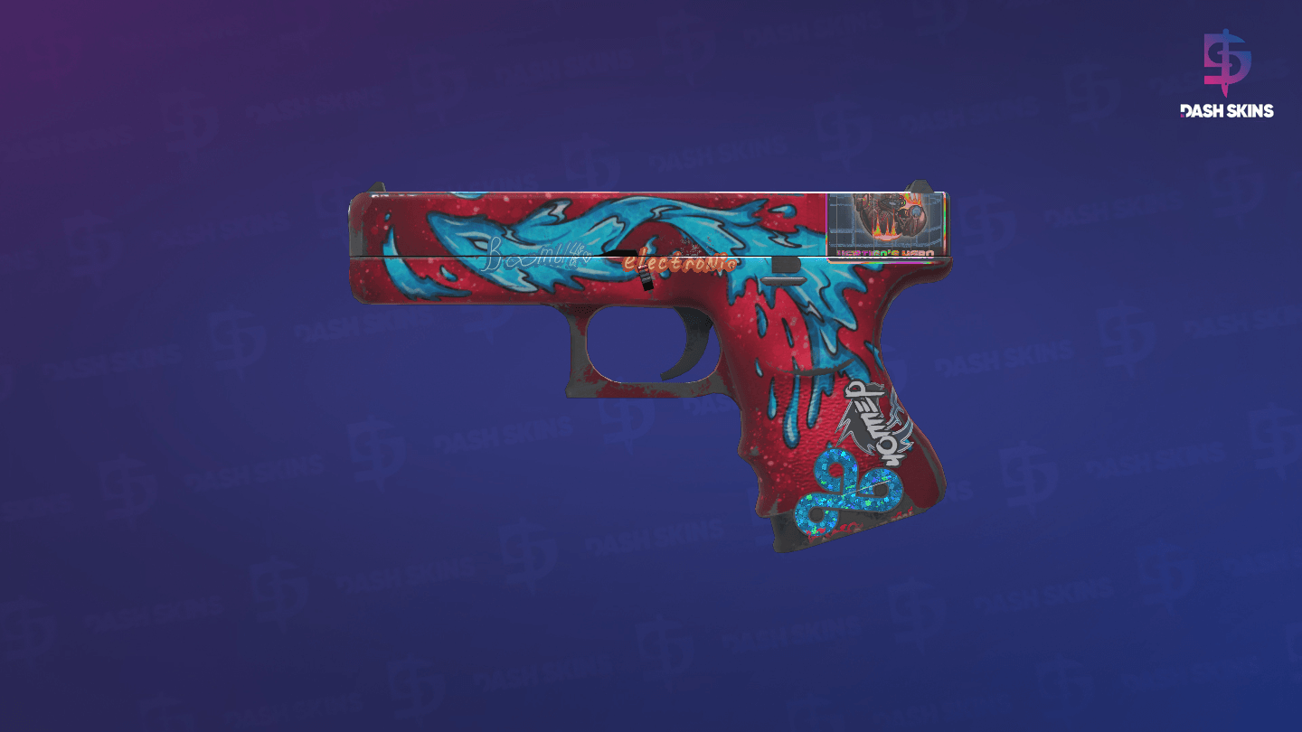 Glock-18 | Water Elemental (Field-Tested) - Frontside Screenshot