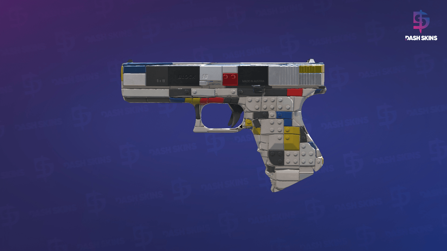 Glock-18 | Block-18 (Minimal Wear) - Frontside Screenshot