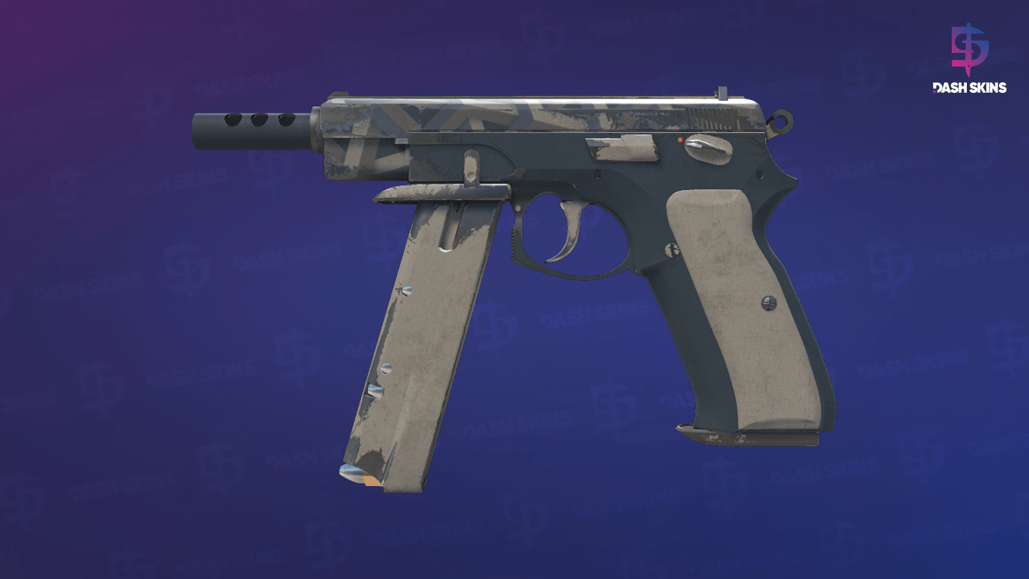 CZ75-Auto | Framework (Well-Worn) - Frontside Screenshot