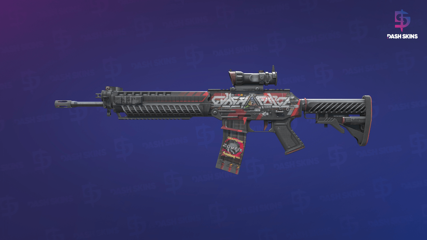 SG 553 | Cyberforce (Well-Worn) - Frontside Screenshot