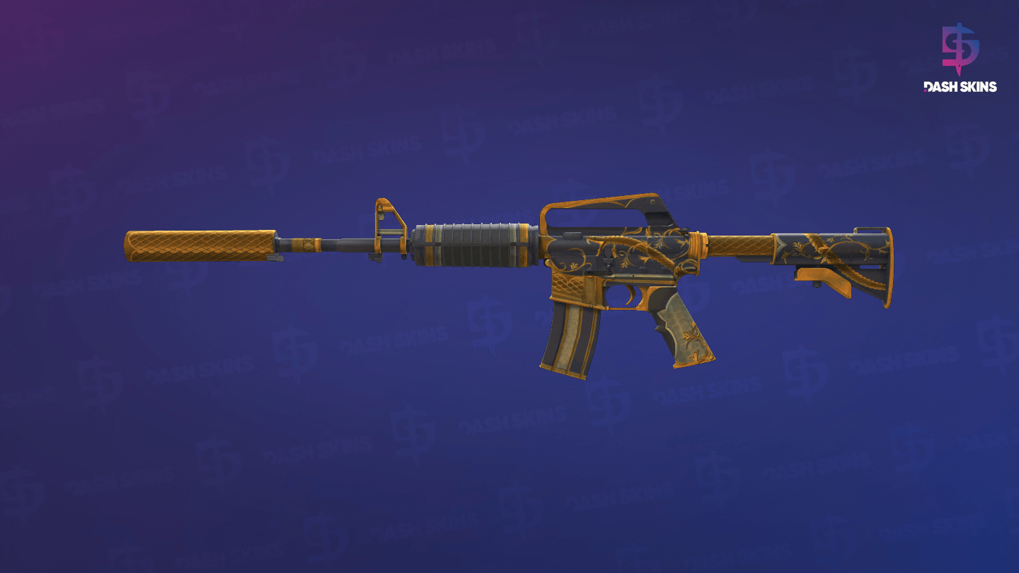 M4A1-S | Golden Coil (Well-Worn) - Frontside Screenshot