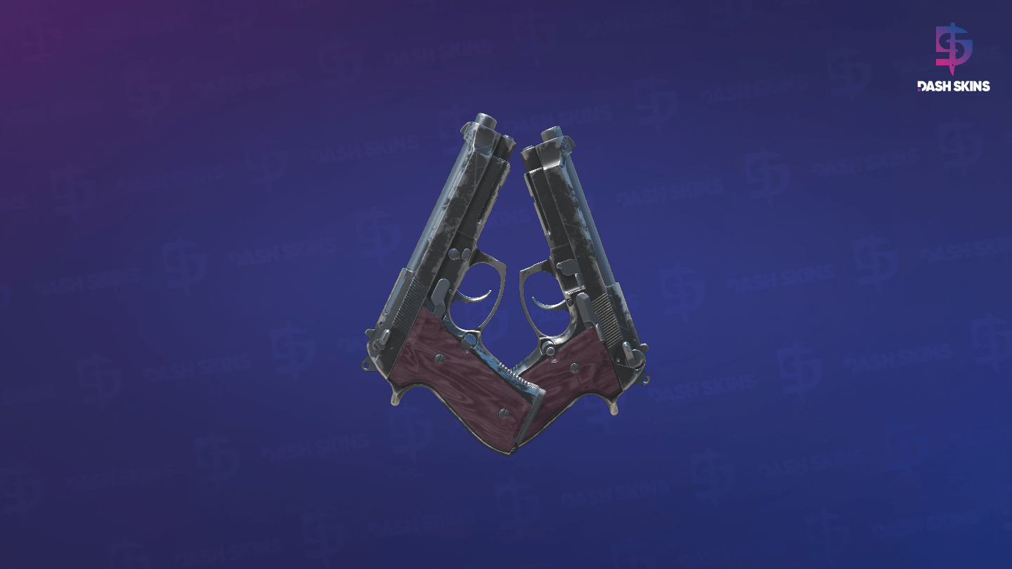 Dual Berettas | BorDeux (Field-Tested) - Backside Screenshot