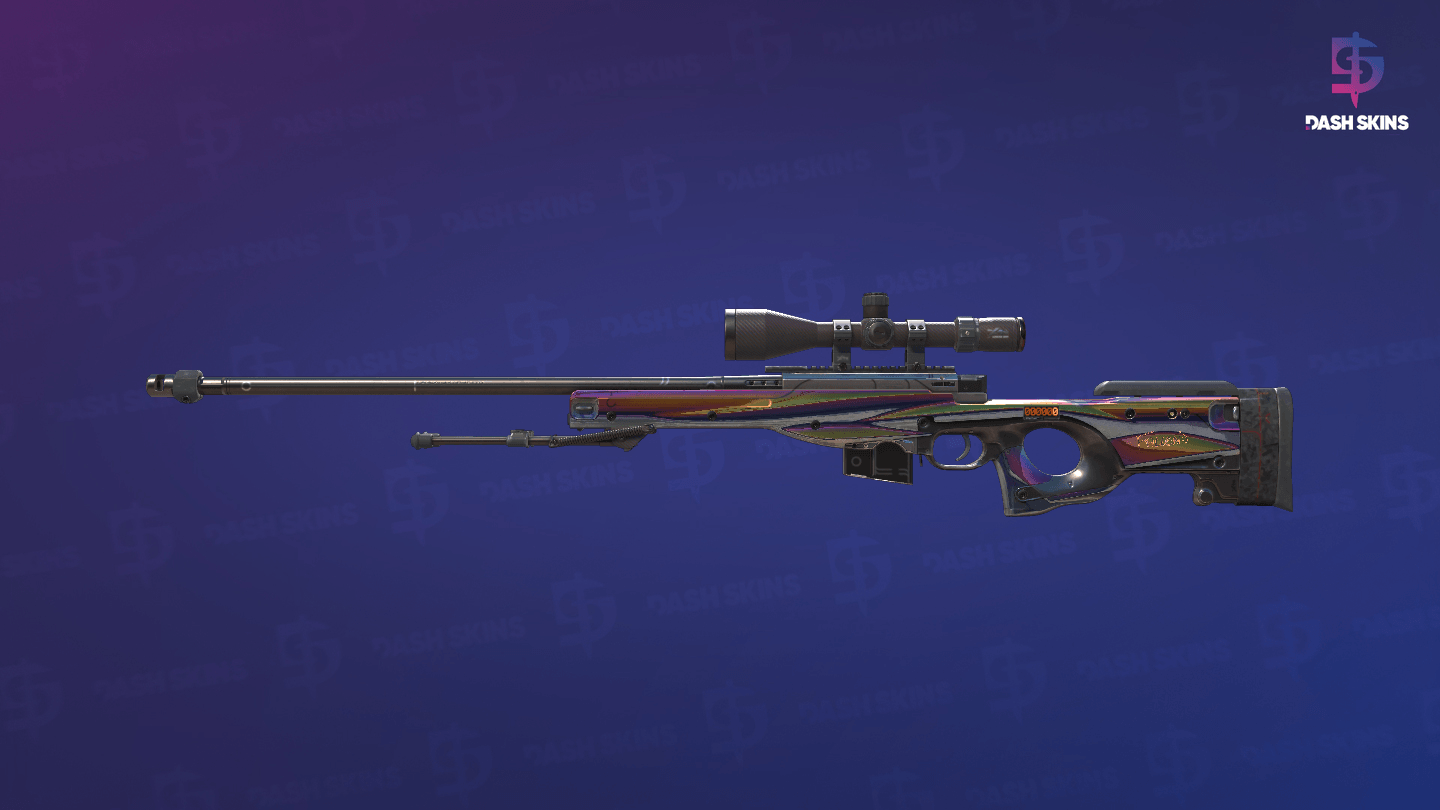 StatTrak™ AWP | Chrome Cannon (Well-Worn) - Frontside Screenshot