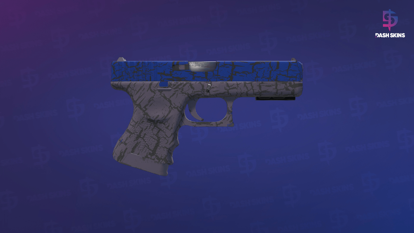 StatTrak™ Glock-18 | Blue Fissure (Minimal Wear) - Backside Screenshot