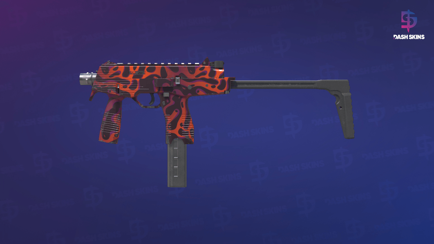 MP9 | Ruby Poison Dart (Factory New) - Frontside Screenshot