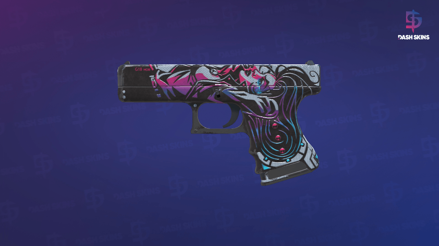 Glock-18 | Neo-Noir (Well-Worn) - Frontside Screenshot