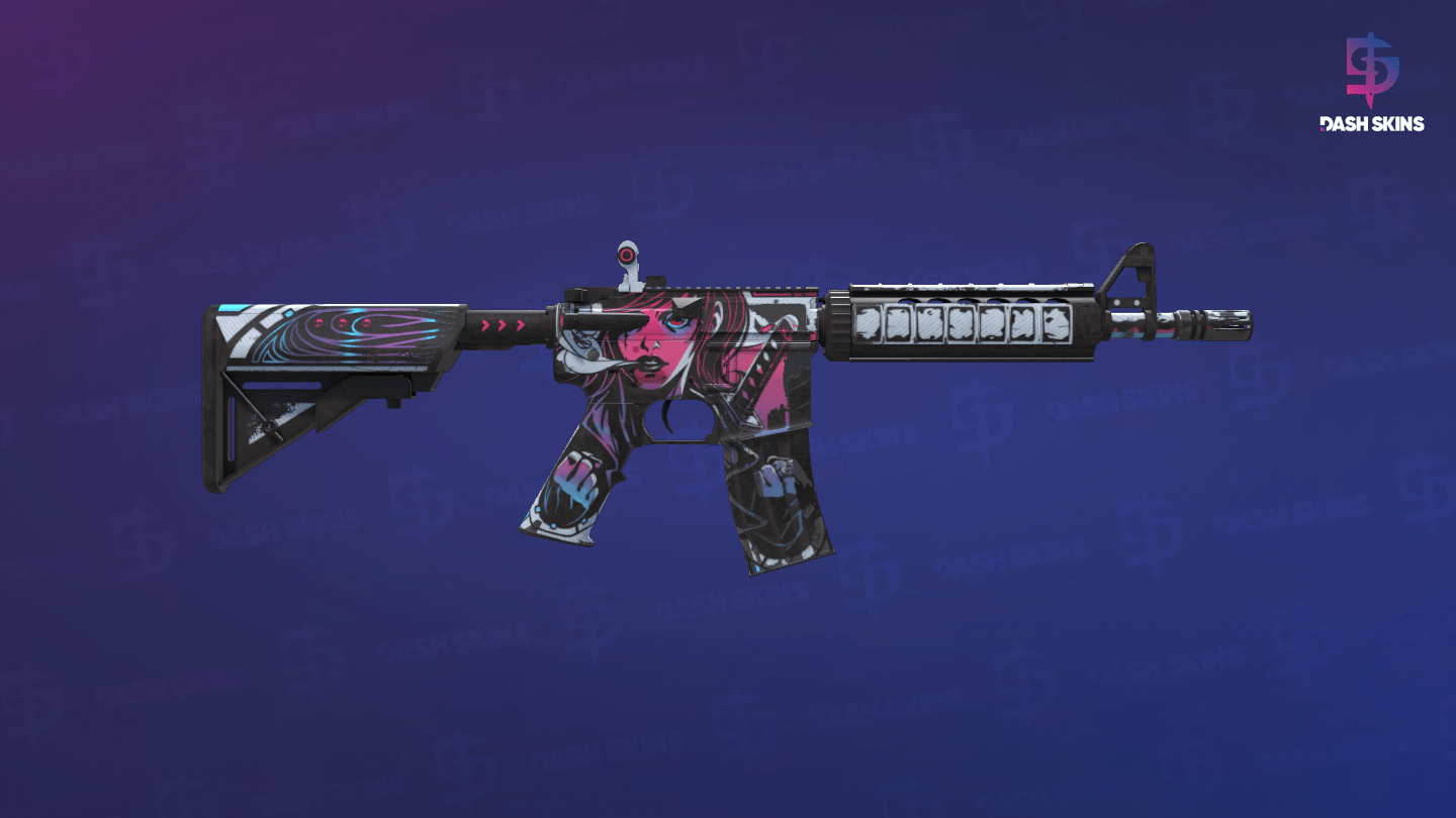 StatTrak™ M4A4 | Neo-Noir (Field-Tested) - Backside Screenshot