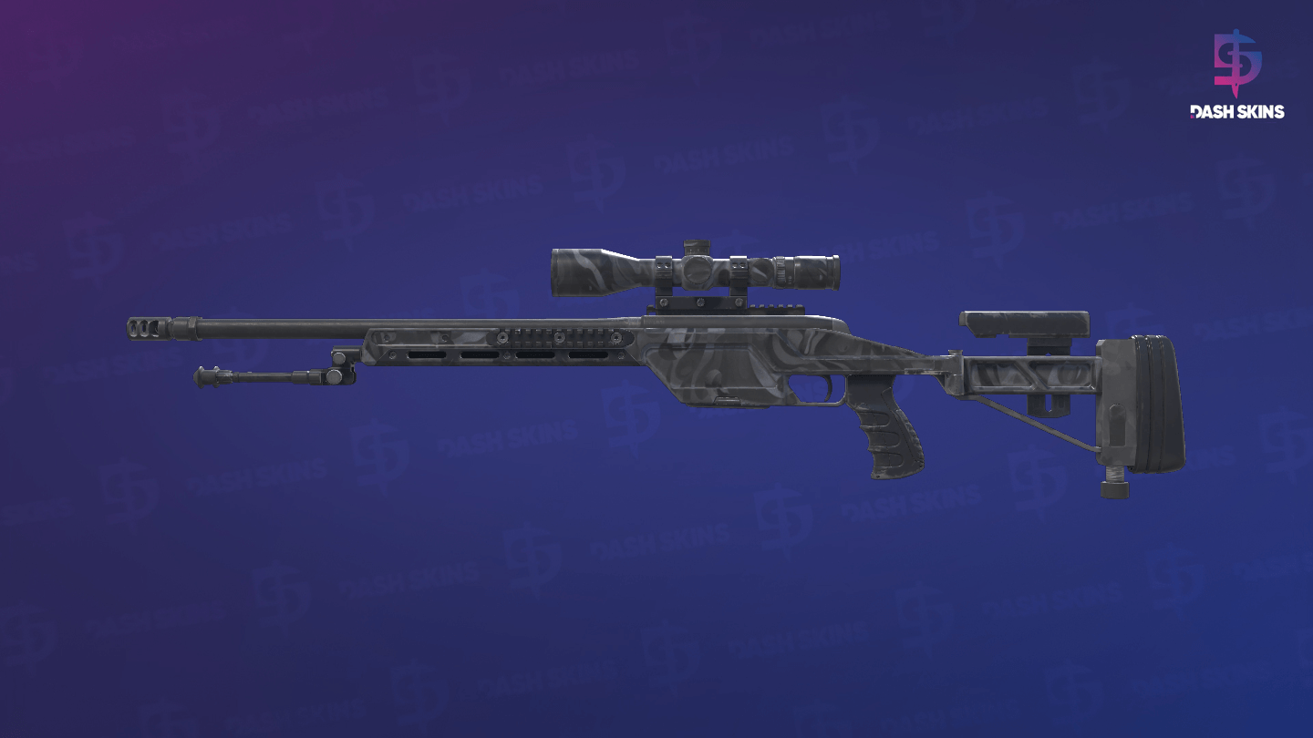 SSG 08 | Grey Smoke (Field-Tested) - Frontside Screenshot