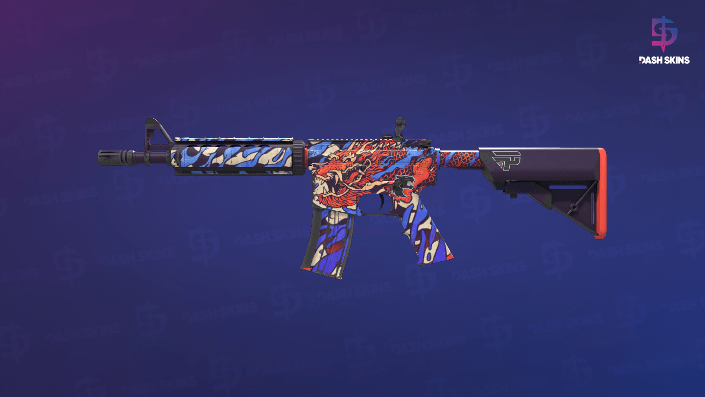 M4A4 | 龍王 (Dragon King) (Minimal Wear) - Frontside Screenshot