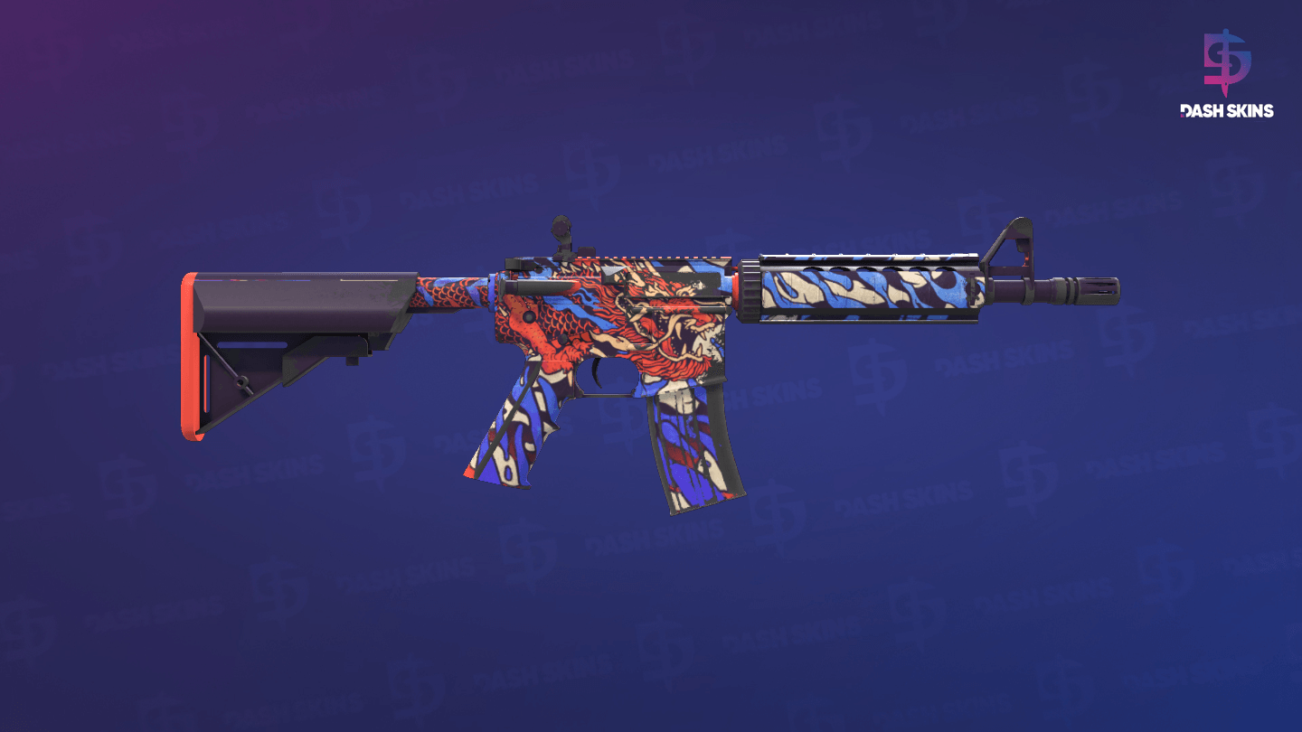 M4A4 | 龍王 (Dragon King) (Minimal Wear) - Backside Screenshot
