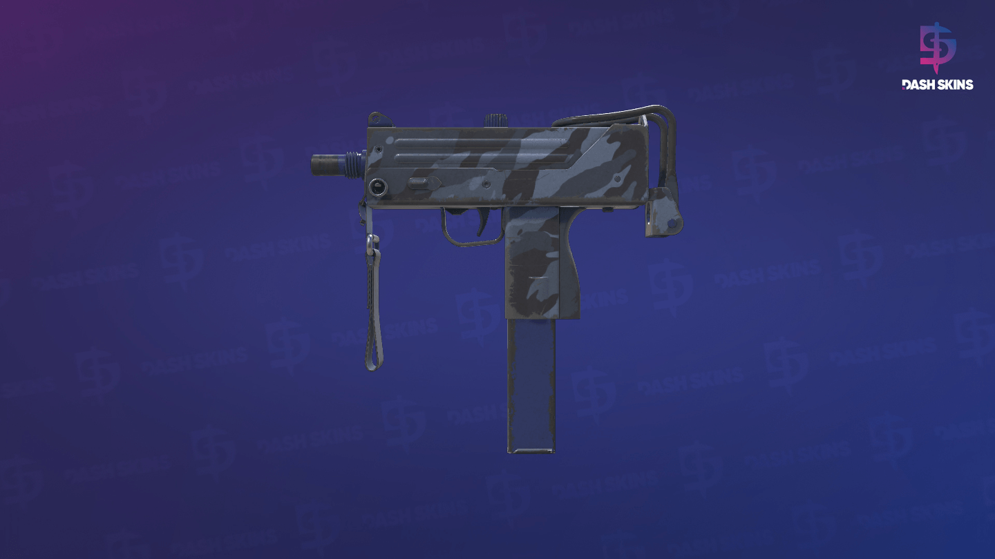 MAC-10 | Storm Camo (Field-Tested) - Frontside Screenshot