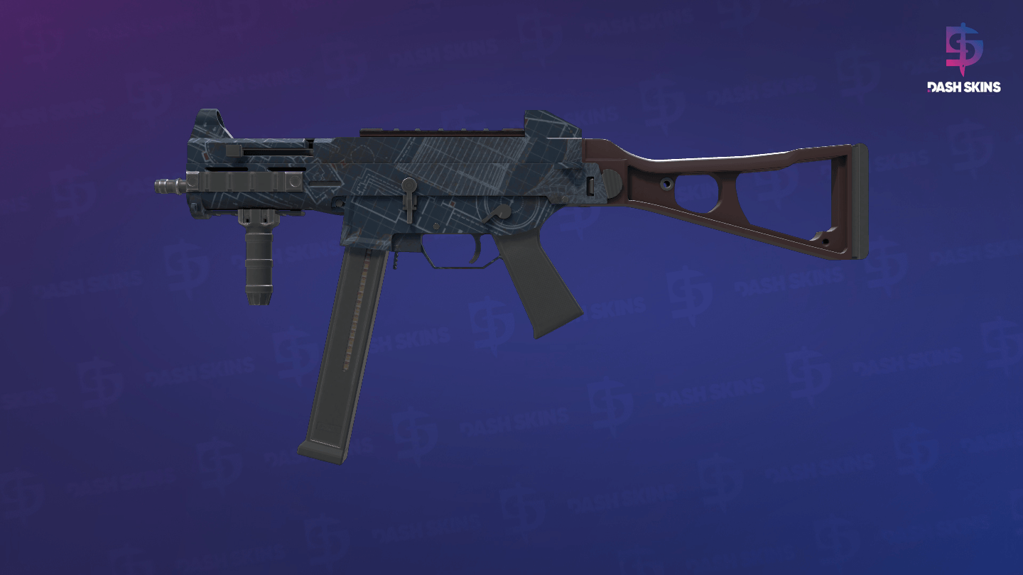UMP-45 | Facility Dark (Factory New) - Frontside Screenshot
