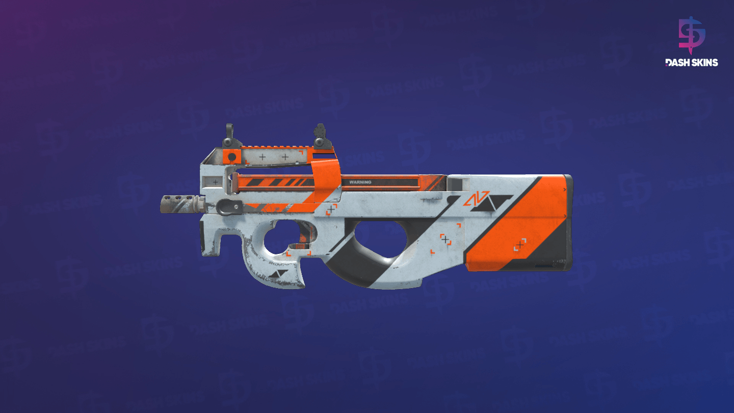 P90 | Asiimov (Well-Worn) - Frontside Screenshot