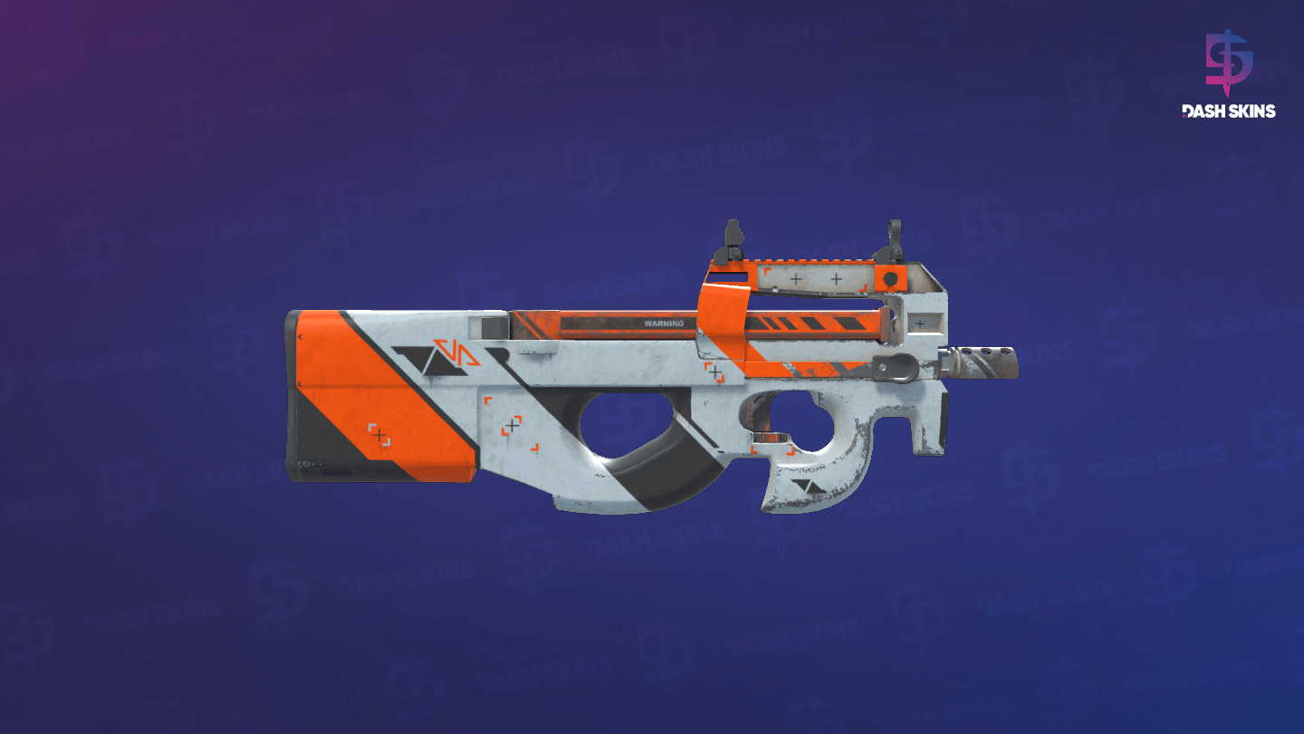 P90 | Asiimov (Well-Worn) - Backside Screenshot