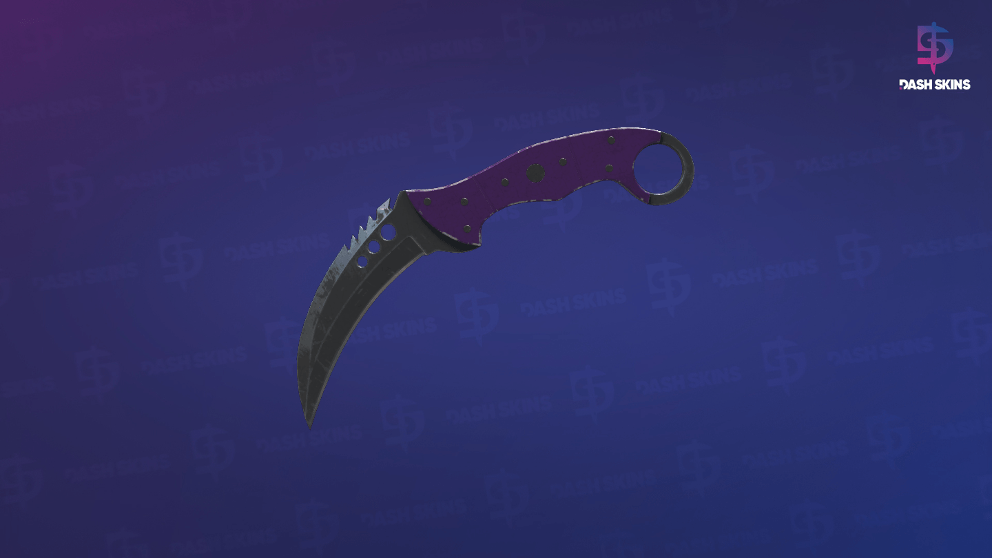 ★ StatTrak™ Talon Knife | Ultraviolet (Battle-Scarred) - Frontside Screenshot