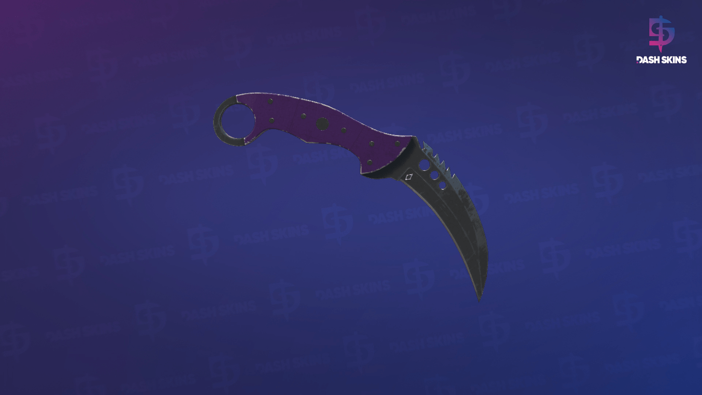 ★ StatTrak™ Talon Knife | Ultraviolet (Battle-Scarred) - Backside Screenshot