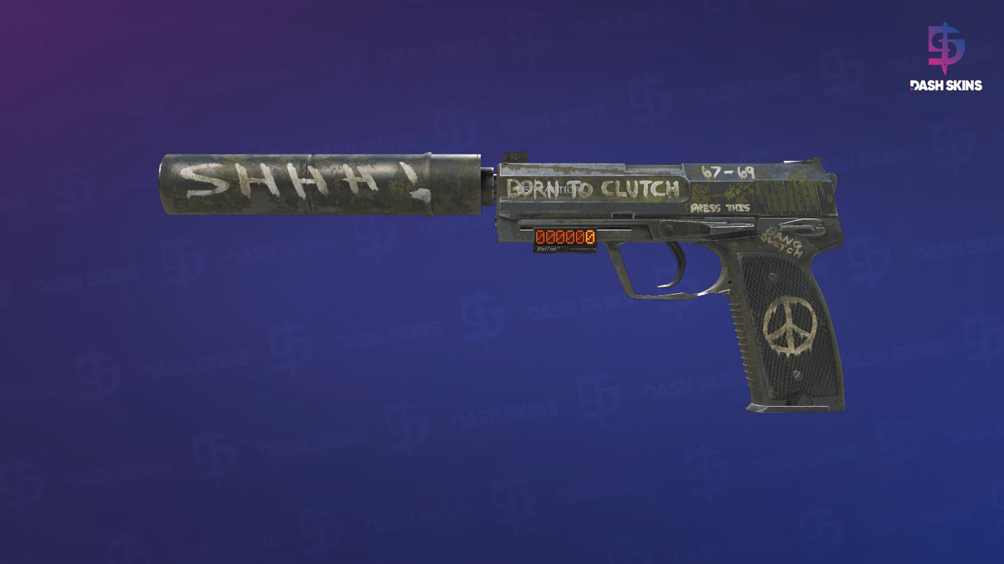 StatTrak™ USP-S | Flashback (Battle-Scarred) - Frontside Screenshot