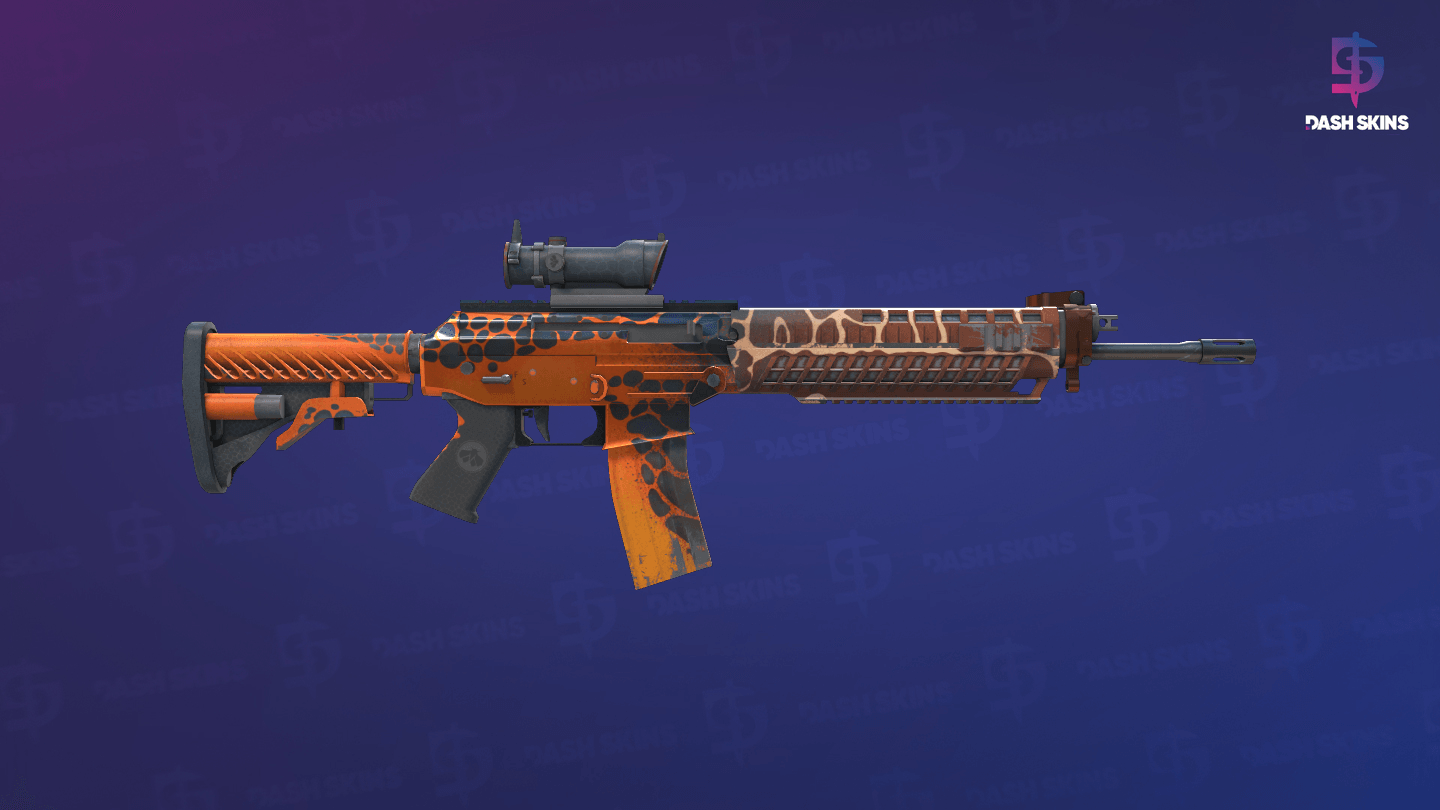 SG 553 | Tiger Moth (Minimal Wear) - Backside Screenshot