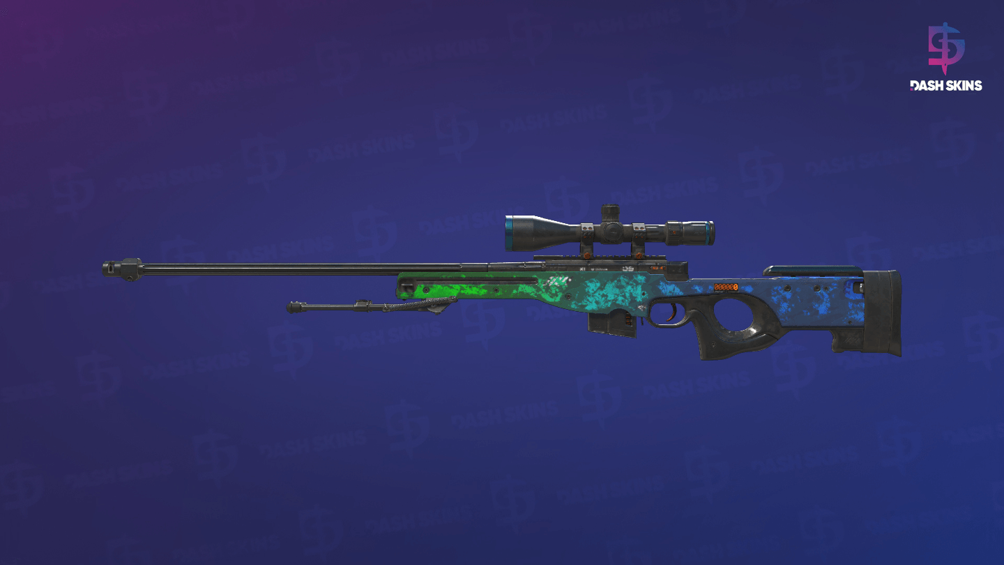 StatTrak™ AWP | Ice Coaled (Battle-Scarred) - Frontside Screenshot