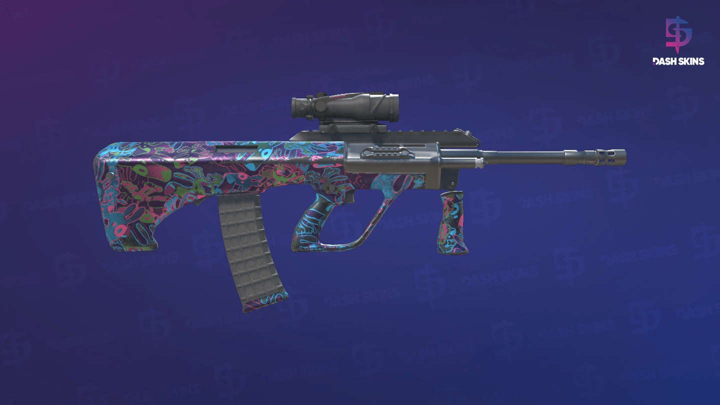AUG | Death by Puppy (Minimal Wear) - Backside Screenshot