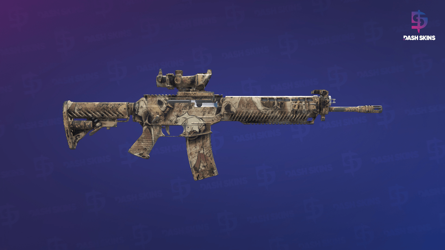 Souvenir SG 553 | Bleached (Field-Tested) - Backside Screenshot