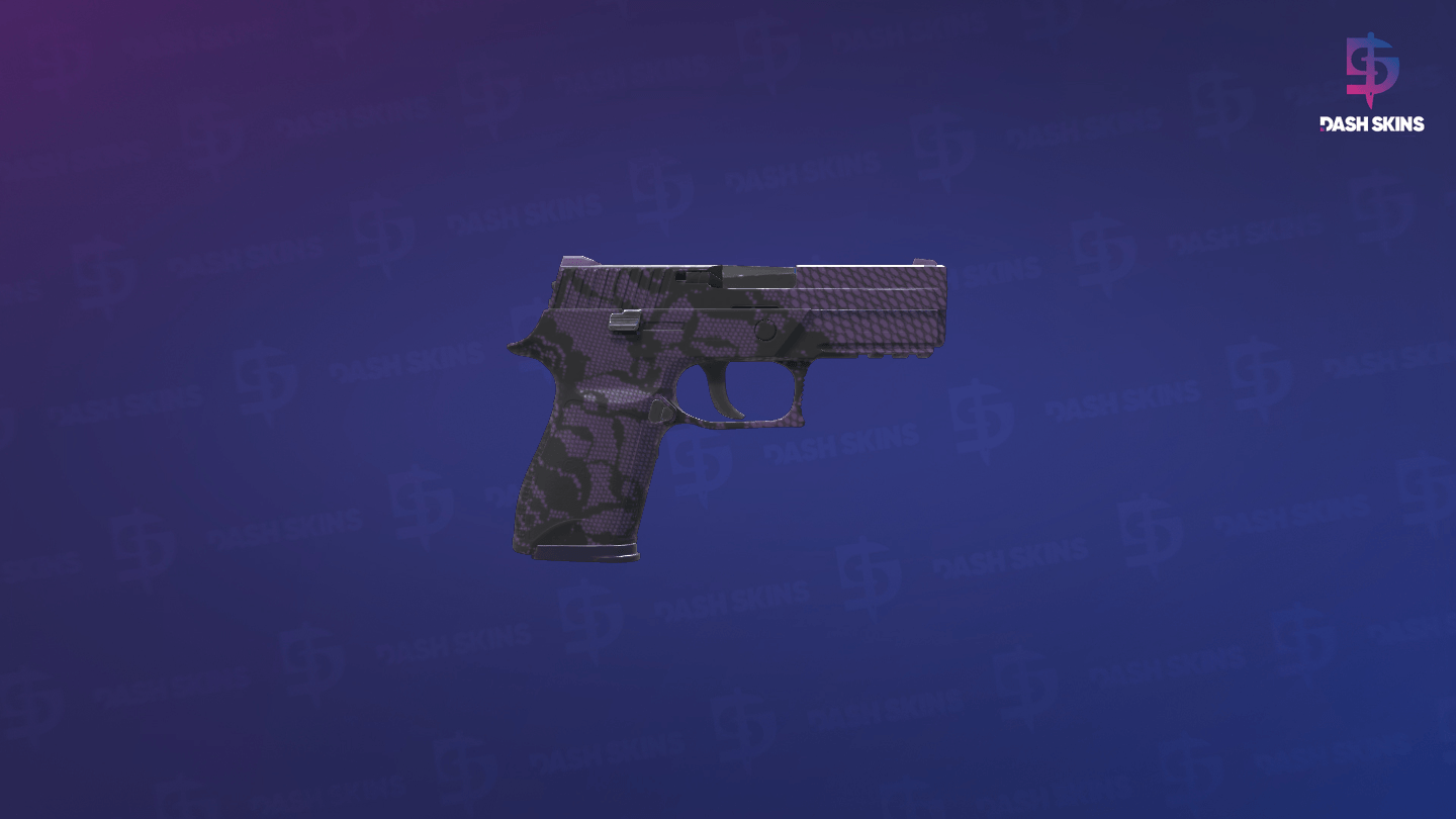 P250 | Plum Netting (Factory New) - Backside Screenshot