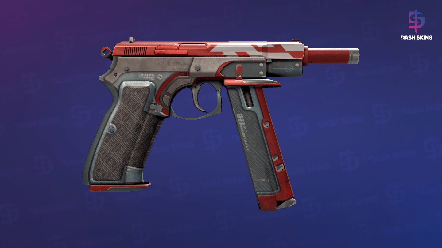 CZ75-Auto | Red Astor (Field-Tested) - Backside Screenshot
