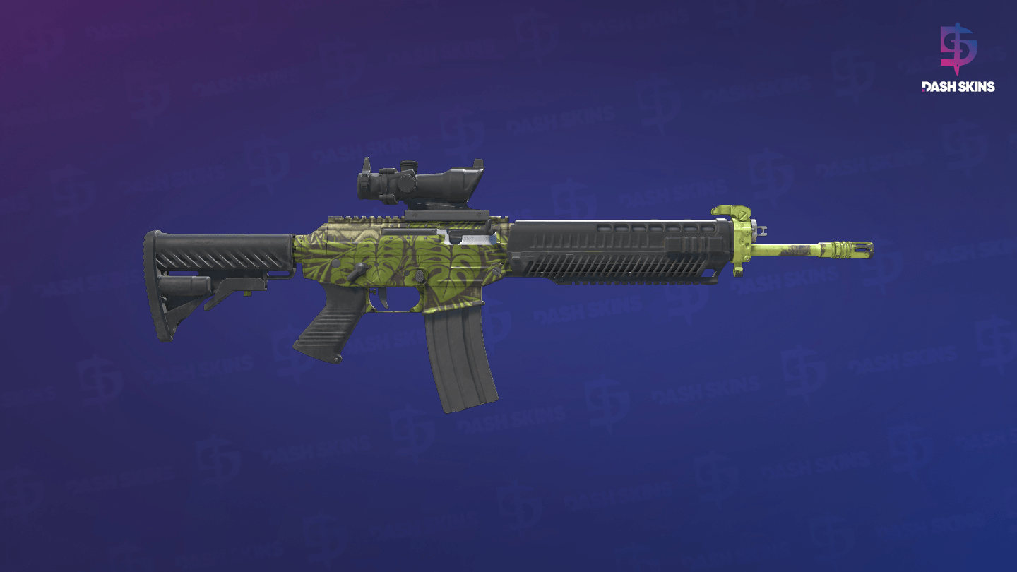 SG 553 | Lush Ruins (Field-Tested) - Backside Screenshot