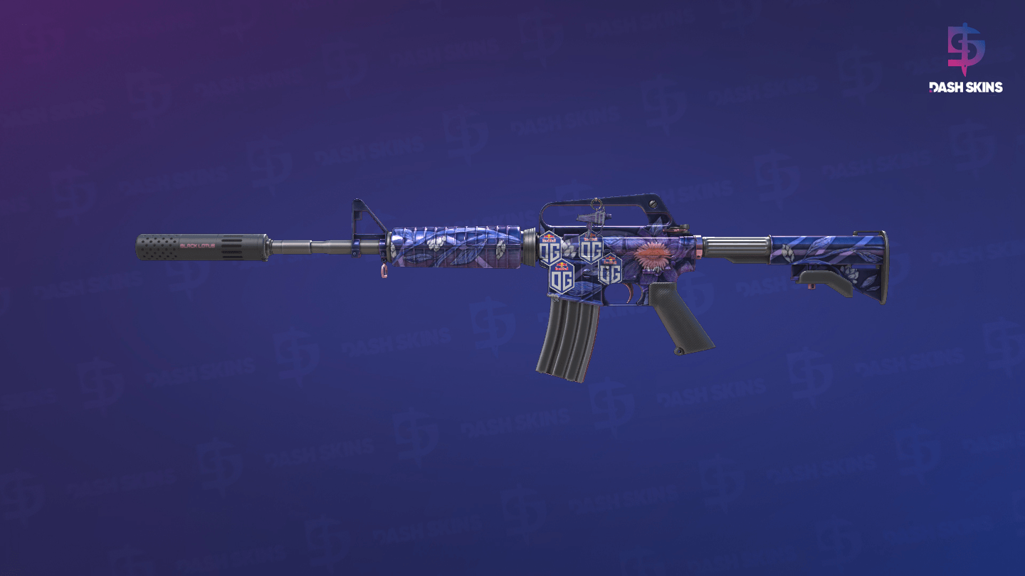 M4A1-S | Black Lotus (Minimal Wear) - Frontside Screenshot