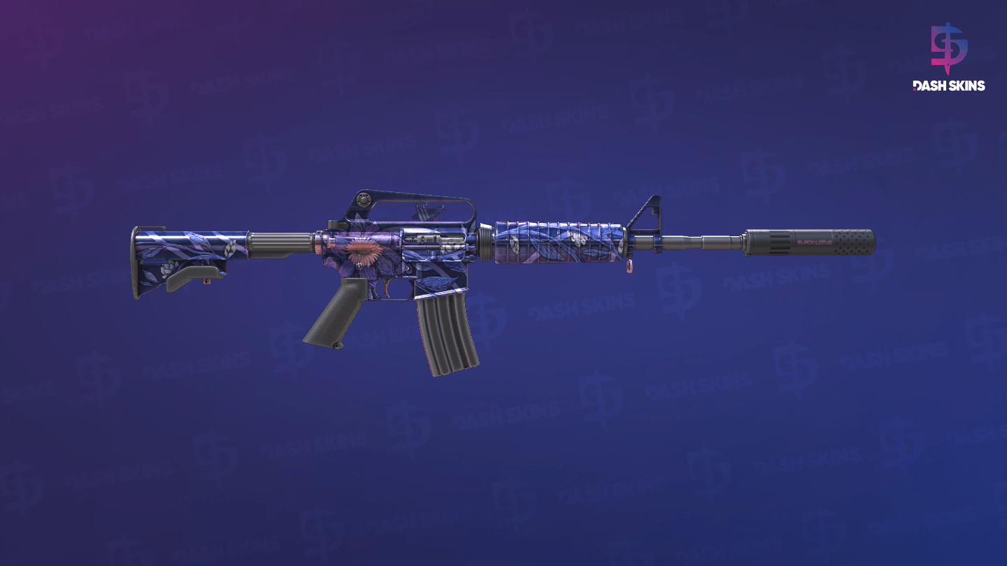 M4A1-S | Black Lotus (Minimal Wear) - Backside Screenshot