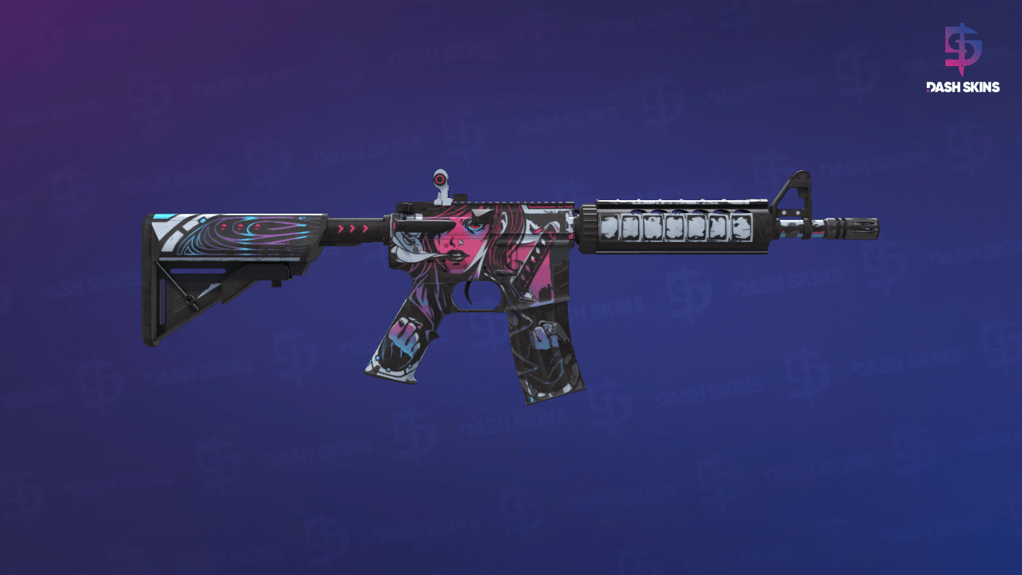 StatTrak™ M4A4 | Neo-Noir (Field-Tested) - Backside Screenshot
