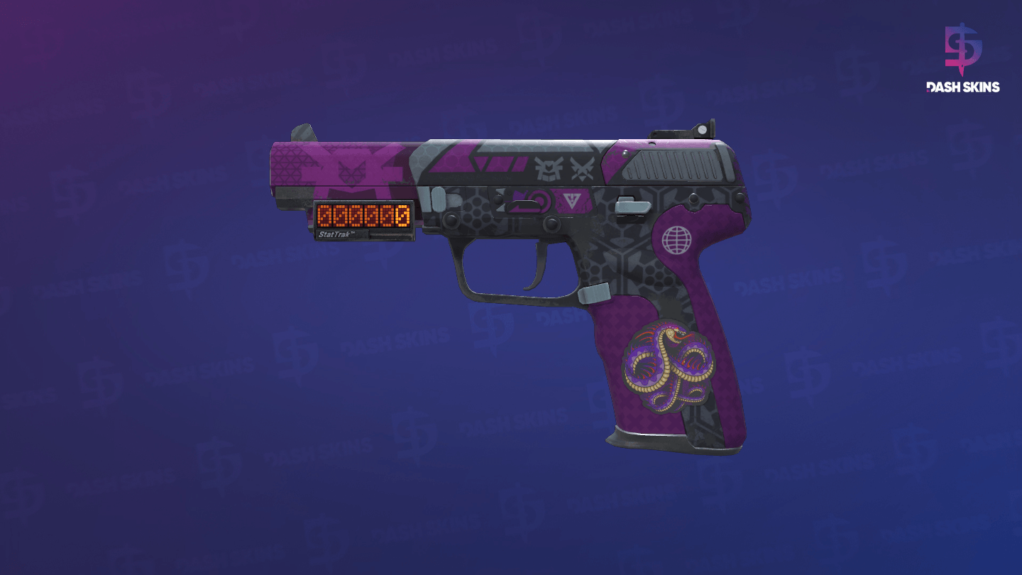 StatTrak™ Five-SeveN | Violent Daimyo (Field-Tested) - Frontside Screenshot