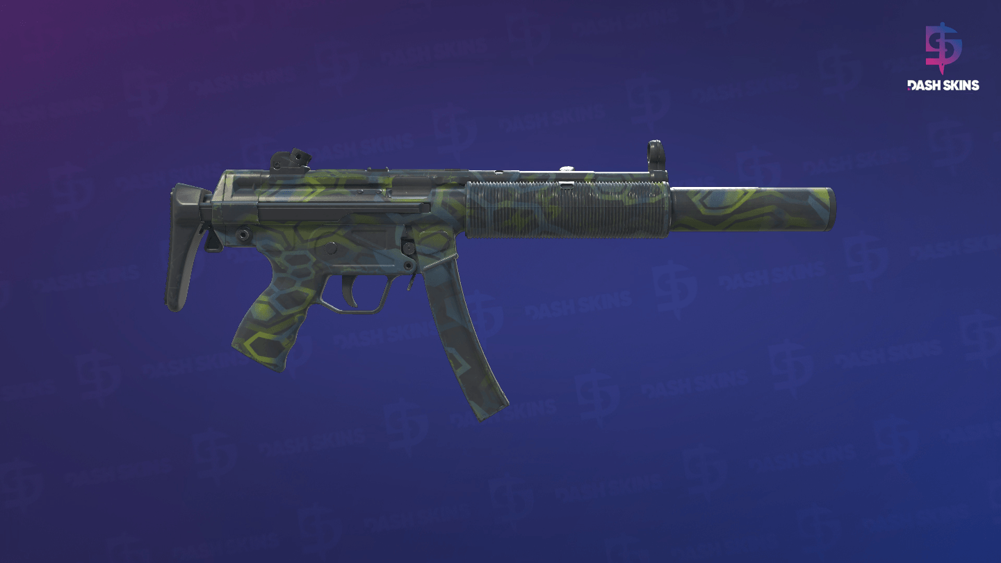 MP5-SD | Lime Hex (Field-Tested) - Backside Screenshot