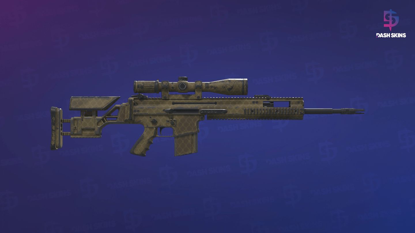 SCAR-20 | Sand Mesh (Field-Tested) - Backside Screenshot