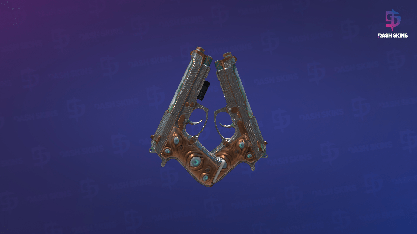 StatTrak™ Dual Berettas | Angel Eyes (Battle-Scarred) - Backside Screenshot