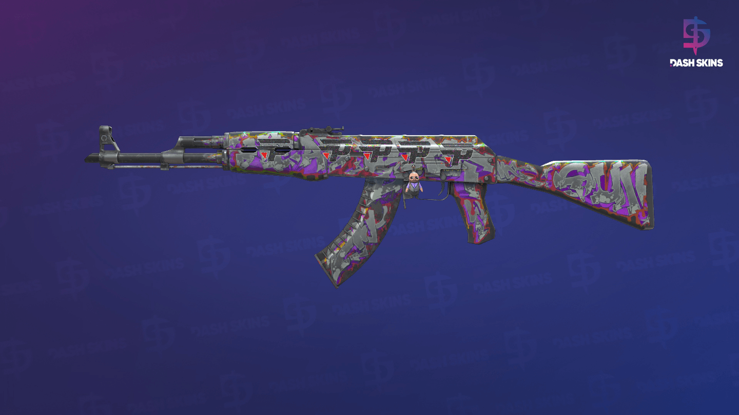 AK-47 | Head Shot (Well-Worn) - Frontside Screenshot