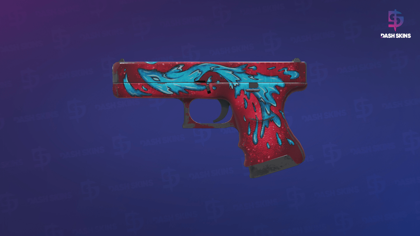 Glock-18 | Water Elemental (Field-Tested) - Frontside Screenshot