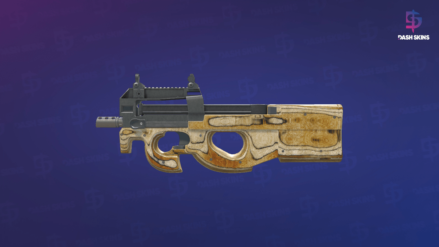 P90 | Shapewood (Well-Worn) - Frontside Screenshot