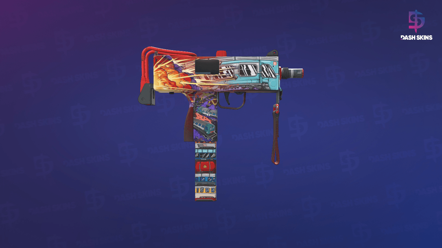 MAC-10 | Derailment (Minimal Wear) - Backside Screenshot